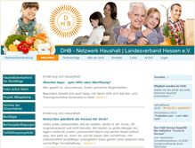 Tablet Screenshot of dhb-netzwerkhaushalt-hessen.de